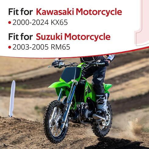 فلتر هواء JAVIK مع حامل قفص ومسمار لـ Kawasaki KX65 2000-2024 لسوزوكي RM65 2003-2005 O.E.M #11013-1284 13091-1696 in Kuwait