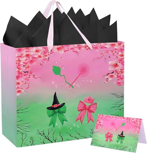 HTPARY Cartoon Animation Gift Bags Set Red and White Theme Favor Goodie Bag with Tissue Papers Greeting Card Game Party Birthday Decorations Supplies in Saudi Arabia