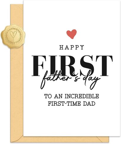 Father's Day Card for Dad from Daughter, Humorous Fathers Day Cards for Dad, with Envelope Sticker in Saudi Arabia