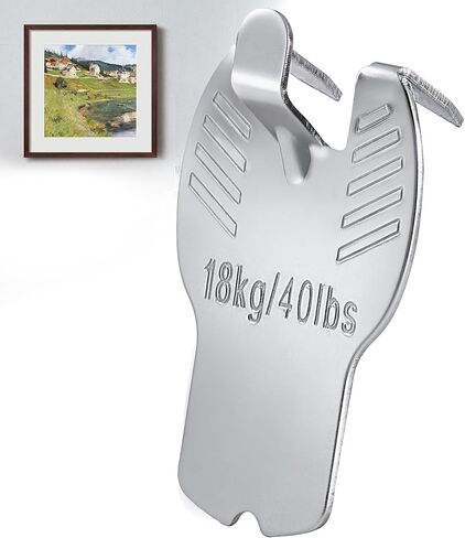 ANDGOO Drywall Picture Hangers, 10 Pack Heavy Duty Claw Picture Hanger, Frame Hanging Hooks, No Damage Drywall Hangers for Hanging Mirror Art Painting Poster, Hold Up to 40 Lbs in Saudi Arabia