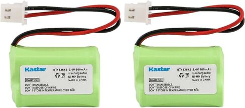 Kastar 2-Pack 2/3AAA 2.4V 300mAh Battery Replacement for V-tech LS6195-3, LS6195-4, LS6195-5, LS6195-6, LS6195-7, LS6195-8, LS6195-9, LS6195-10, LS6195-11, LS6195-12, LS6195-13, LS6195-14, LS6195-15 in Kuwait