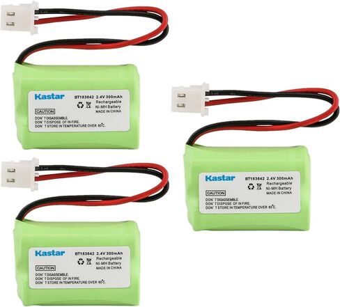 Kastar 2-Pack 2/3AAA 2.4V 300mAh Battery Replacement for V-tech LS6195-3, LS6195-4, LS6195-5, LS6195-6, LS6195-7, LS6195-8, LS6195-9, LS6195-10, LS6195-11, LS6195-12, LS6195-13, LS6195-14, LS6195-15 in Kuwait