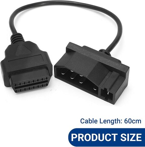 7 Pin OBD1 to OBD2 Adapter Replacement for Car Ford Code Reader Scanner Check Engine Repair Diagnostic Tool Cable Connector in Saudi Arabia