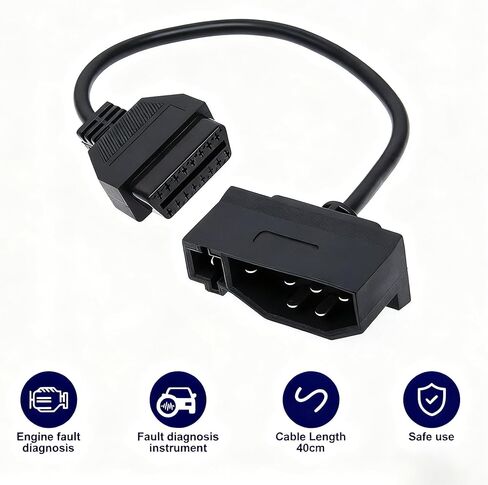 7 Pin OBD1 to OBD2 Adapter Replacement for Car Ford Code Reader Scanner Check Engine Repair Diagnostic Tool Cable Connector in Saudi Arabia