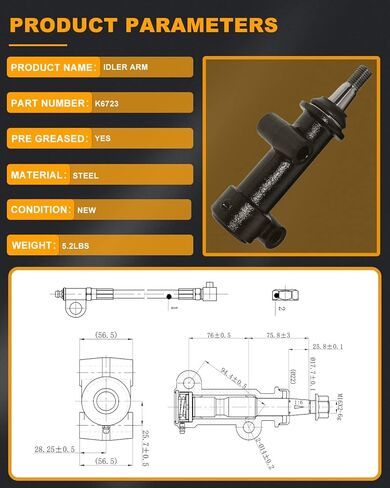 13pc Set Front Suspension Kit - Ball Joint, Idler Arm, Pitman Arm, Sway Bars, Tie Rod End Replacement for Chevrolet Silverado 2500 HD Classic in Kuwait