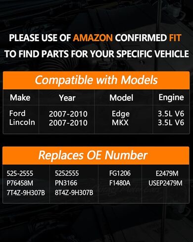 OKLPF Eletric Fuel Pump Assembly Compatible with 2007 2008 2009 2010 Ford Edge V6 3.5L,2007 2008 2009 2010 Lincoln MKX V6 3.5L,Replaces E2479M F1480A in Kuwait