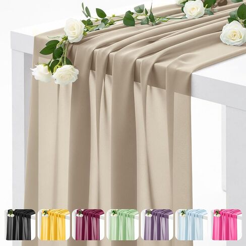 Light Blue Chiffon Fabric by The Yard – 60" Wide Soft Sheer Fabric for Sewing, Dressmaking, Wedding Arch Draping, Table Runner, Backdrop & DIY Craft Decorations (1 Yard) in Saudi Arabia