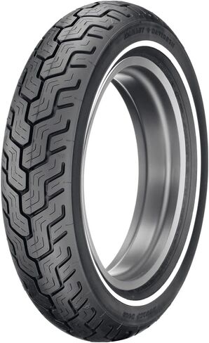 Dunlop D402 Rear Motorcycle Tire MU85B-16 (77H) Slim White Wall Compatible With Harley-Davidson Road King Classic FLHRC/I 2004-2008 in Kuwait