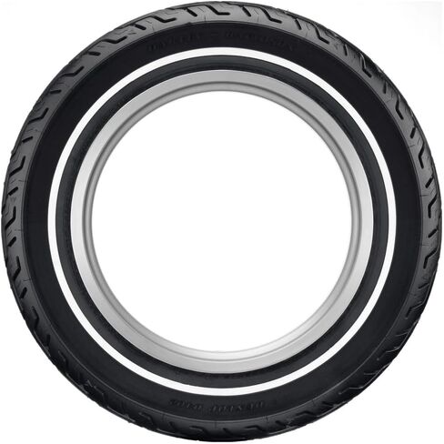Dunlop D402 Rear Motorcycle Tire MU85B-16 (77H) Slim White Wall Compatible With Harley-Davidson Road King Classic FLHRC/I 2004-2008 in Kuwait