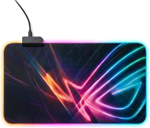 لوحة ماوس مضيئة للألعاب، لوحة مفاتيح RGB، لوحة ماوس غير قابلة للانزلاق، ملحقات الكمبيوتر، 13.79 بوصة طول × 9.85 بوصة عرض in Kuwait