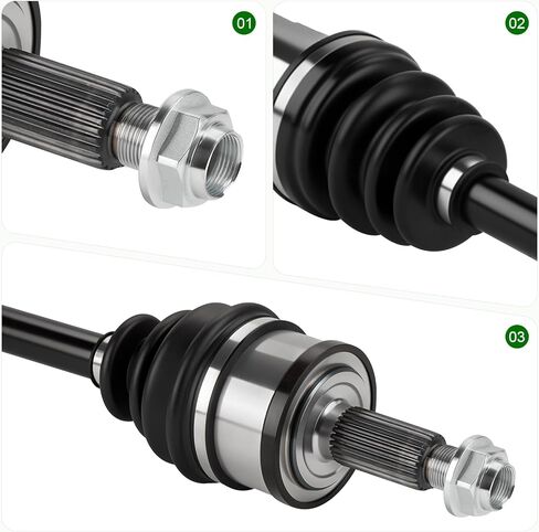Pair (2) Front CV Axle Shaft Assembly (AWD Only) Fit for Dodge Charger 2007–2020, Challenger 2018–2020 & Magnum 2005–2008, Chrysler 300 2005–2020, Left and Right Side in Kuwait