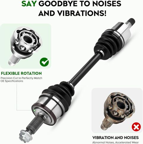 Pair (2) Front CV Axle Shaft Assembly (AWD Only) Fit for Dodge Charger 2007–2020, Challenger 2018–2020 & Magnum 2005–2008, Chrysler 300 2005–2020, Left and Right Side in Kuwait