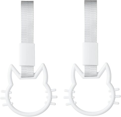 PATIKIL Cat-Shaped Car Handle Straps, Car Rear Bumper Warning Ring Cars Hand Strap Drift Charm Keychains Accessory in Kuwait