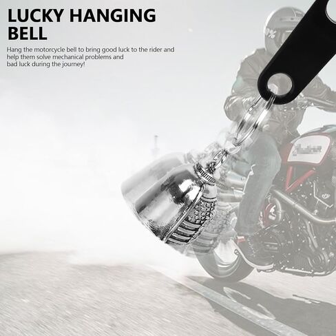 Motorcycle Biker Guardian Luck Riding Bell w/Key Chain Ring & Hanger for Bikers Riders, for Men Women Guard Riding Safety in Saudi Arabia