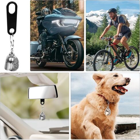 Motorcycle Biker Guardian Luck Riding Bell w/Key Chain Ring & Hanger for Bikers Riders, for Men Women Guard Riding Safety in Saudi Arabia