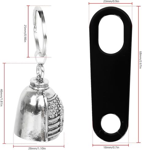 Motorcycle Biker Guardian Luck Riding Bell w/Key Chain Ring & Hanger for Bikers Riders, for Men Women Guard Riding Safety in Saudi Arabia