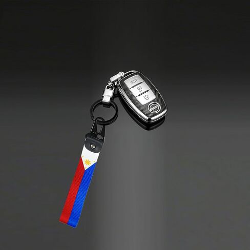 2-Pack Philippines Flag Car Keychain – Filipino Flag Wristlet Key Holder for Car Keys, Durable Key Fob for Drivers, Cultural Key Ring for Men & Women, Ideal for Cars, Bags & Backpacks in Saudi Arabia