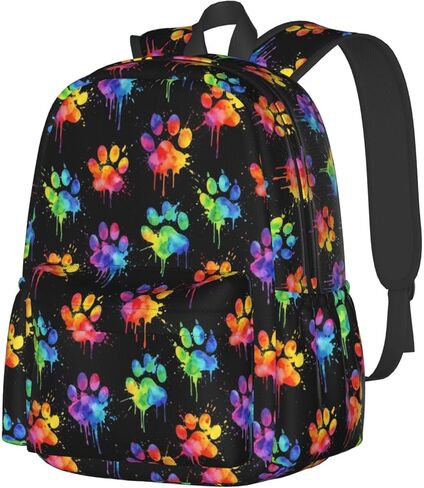 Perinsto Cute Dog Paws Backpack Laptop Backpack For Men Women, Lightweight Daypack Bookbag Rucksack For Daily Commutes Business Travel Hiking Camping in Saudi Arabia