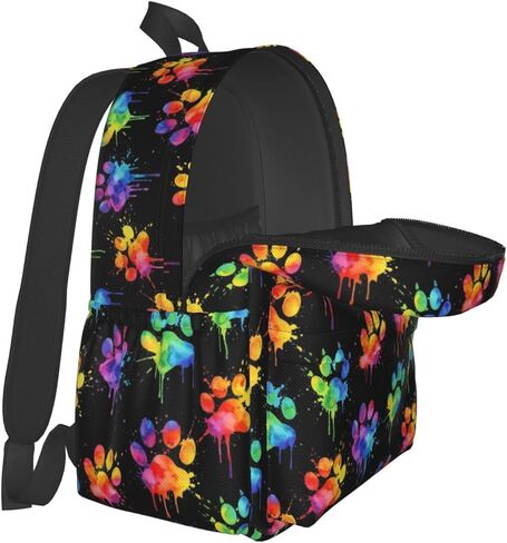 Perinsto Cute Dog Paws Backpack Laptop Backpack For Men Women, Lightweight Daypack Bookbag Rucksack For Daily Commutes Business Travel Hiking Camping in Saudi Arabia