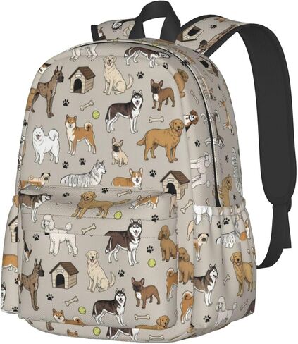 Perinsto Cute Dog Paws Backpack Laptop Backpack For Men Women, Lightweight Daypack Bookbag Rucksack For Daily Commutes Business Travel Hiking Camping in Saudi Arabia
