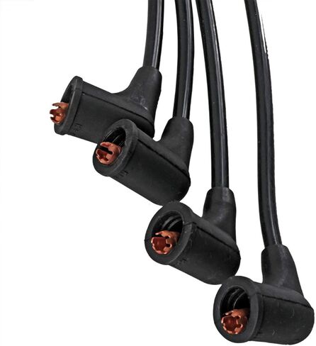 Ignition Spark Plug Wires 7mm (4PC Set) for 1988-1995 Honda Civic L4 1.5L for 1988-1991 Honda CRX for 1992-1993, 1996-2001 Acura Integra GS-R in Kuwait