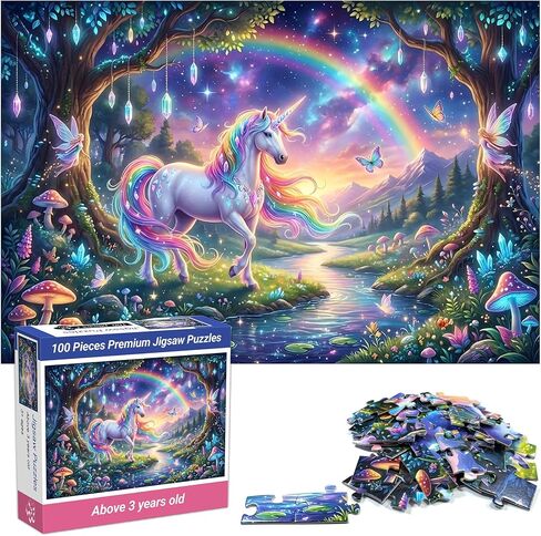 Dog Puzzles for Kids Ages 4-8,100 Piece Summer Beach Puppy Jigsaw Puzzle for Adults&Children,Fun Corgi Sea Side Vacation Toy Learning Educational Puzzles Birthday Gift for Boys Girls 4-6-8-10 in Saudi Arabia