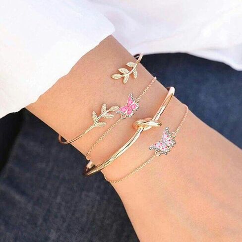 Mixed Color Butterfly Charms 40 Pcs Rhinestone Butterfly Pendant Alloy Butterfly Charms for Earrings Bracelets Necklace DIY Jewelry Pendant Making in Saudi Arabia