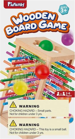 Montessori Wooden Board Game, 42 Colorful Sticks Board Games for Kids 4-6, Math Montessori Toys for 3 4 5 6 Year Olds Fine Motor Skills Toy Family Travel Games, Wooden Stick Game, Gift Boys Girls in Kuwait
