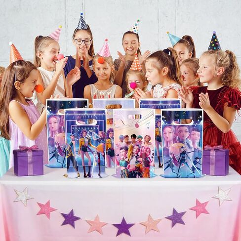 COFEMY 40Pcs Korean Idol Dem Movie Party Gift Bags, Plastic Gift Bags with Handles, Perfect for cartoon parties, ideal for kids, and great for family events, prizes, carnivals, and Christmas in Saudi Arabia