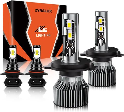 Fits For Ford F150 2004-2014 Driving Light Bulb,700% Brightness 44000LM High/Low Beam Fog Light Bulbs Kit,Plug and Play, Pack of 4 in Saudi Arabia
