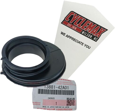 حزمة واحدة Cyclemax متوافقة مع منفذ أنبوب منظف الهواء سوزوكي Dr200S Dr200Se 13881-42A01 تحتوي على منفذ أنبوب منظف الهواء Dr200S Dr200Se وقمع in Kuwait