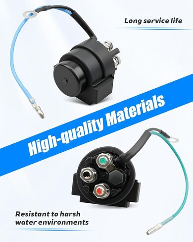 Power Trim Tilt UP Down Relay Set Fit for Yamaha 75 80 90 100 115 130 150 155 175 200 225 HP Outboard 1991-2006, Replace 6E5-8195C-01-00 6E5-8195B-01-00 6E5-81950-00 6E5-8195A-00-00 6E5-8195A-01 in Saudi Arabia