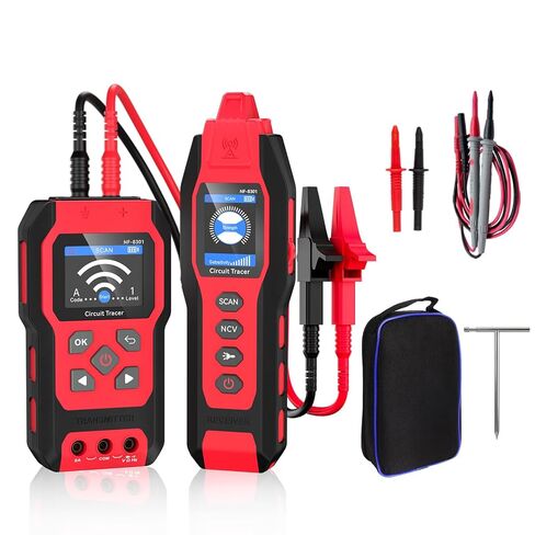 Underground Wire Locator - Upgraded Cable Locator with Digital Multimeter, Rechargeable Wire Tracer Breaker Finder for Dog Fence Irrigation Fuses, up to 9.84ft Depth, Sensitivity Adjustable, NF-8301 in Saudi Arabia