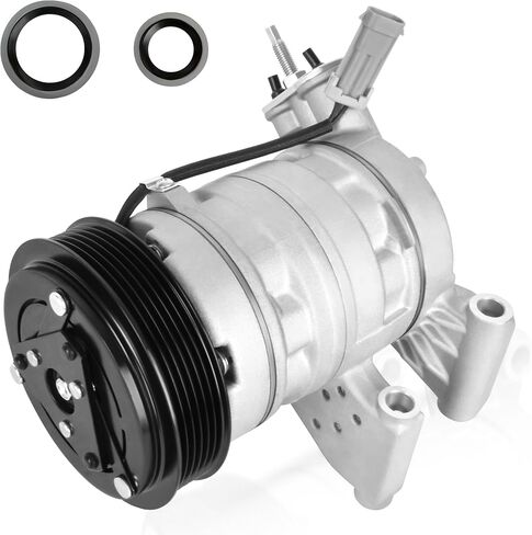HYR Automotive Air Conditioning Compressor AC Compressor with Clutch Compatible with Chevrolet Equinox 2010-2011, GMC Terrain 2010-2011, 3.0L, 6 Grooves, 15926954, 68676, 67676 in Kuwait