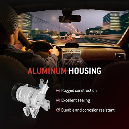HYR Automotive Air Conditioning Compressor AC Compressor with Clutch Compatible with Chevrolet Equinox 2010-2011, GMC Terrain 2010-2011, 3.0L, 6 Grooves, 15926954, 68676, 67676 in Kuwait