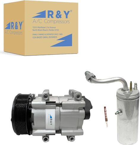 RYC New Automotive Air Conditioning Compressor and Clutch Kit KT AF21N (Fits Ford F-250 Super Duty, F-350 Super Duty, F-450 Super Duty. F-550 Super Duty 7.3L 1999, 2000, 2001, 2002, 2003) in Kuwait