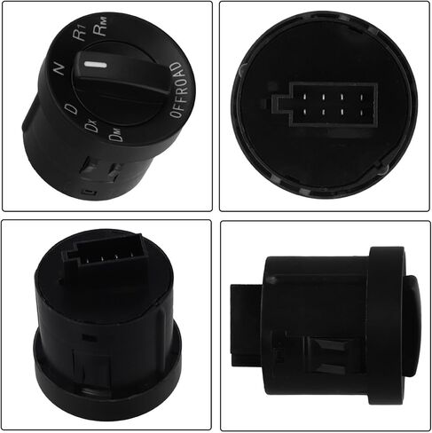 Rotary Switch Replacement for MAN TGA TGX Truck 81255250245, Black Plastic Direct Fit Interior Control Component for Easy Installation and Reliable Performance in Saudi Arabia