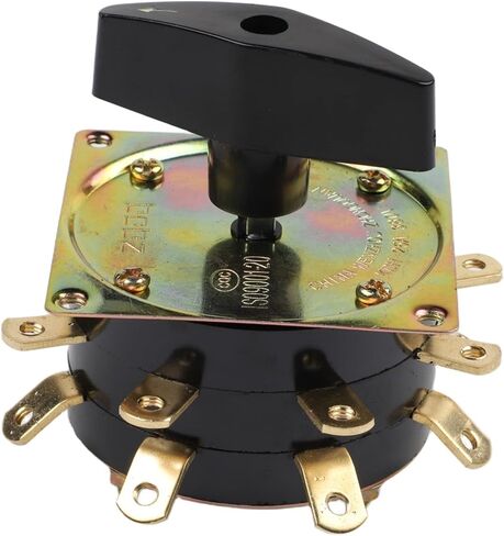 Welding Equipment Gear Switch 25A 380V with Rotary Knob Design Replacement for Accurate Current Selection and Long Service Life (10 Copper)(14 Copper) in Kuwait