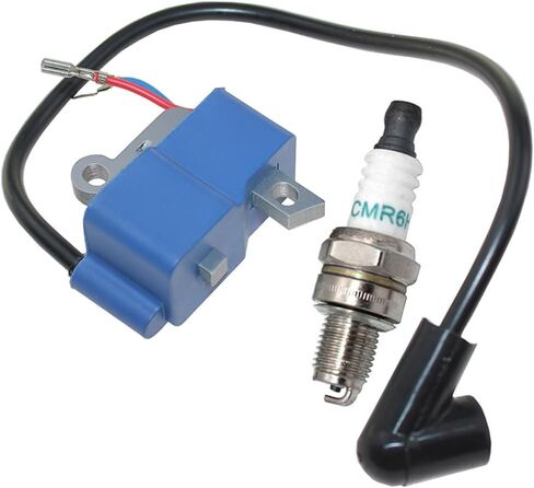 Ignition Coil with Spark Plug for Husqvarna 560XP 560XPG 560XPW 562XP 562XPG 562XPW Jonsered CS2258 CS2260 CS2260WH Chainsaw Replace PN 575428401 575428402 522795106 522795107 522795102 522795103 in Saudi Arabia