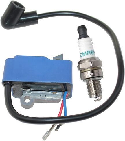 Ignition Coil with Spark Plug for Husqvarna 560XP 560XPG 560XPW 562XP 562XPG 562XPW Jonsered CS2258 CS2260 CS2260WH Chainsaw Replace PN 575428401 575428402 522795106 522795107 522795102 522795103 in Saudi Arabia
