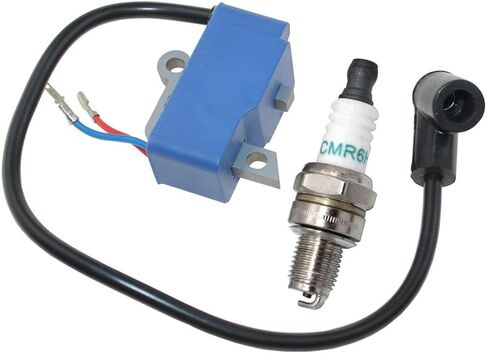 Ignition Coil with Spark Plug for Husqvarna 560XP 560XPG 560XPW 562XP 562XPG 562XPW Jonsered CS2258 CS2260 CS2260WH Chainsaw Replace PN 575428401 575428402 522795106 522795107 522795102 522795103 in Saudi Arabia