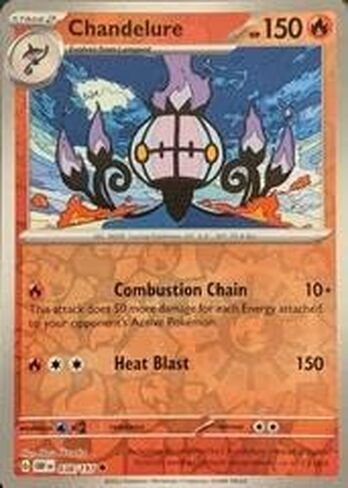 Pokemon – Chandelure 038/197 – Obsidian Flames – Reverse Holo – Single Card in Kuwait