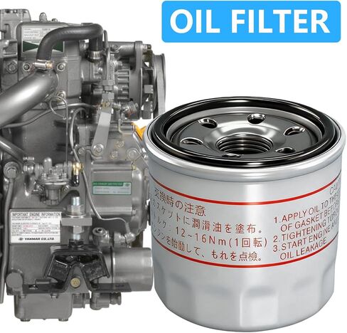 2 Pack Oil Filter 119305-35170 Replacement for Yanmar 1GM 2GM 3GM 3JH2 3YM20 3YM30, Replaces 119305-35151 in Saudi Arabia