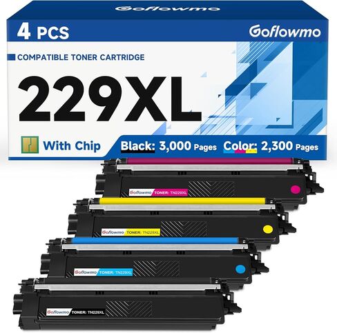 TN229XL Toner Cartridges High Yield Compatible Replacement for Brother TN229XL TN229 XL TN-229XL Works with HL-L3220CDW HL-L3280CDW L3300CDW MFC-L3720CDW MFC-L3780CDW L3765CDW Series Printer, 4 Pack in Saudi Arabia
