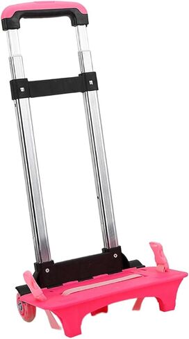 Backpack Hand Truck, Compact Portable Backpack Trolley, Luggage Cart, Foldable Wheeled Hand Trolley, Style B (2 Wheel Black) in Saudi Arabia