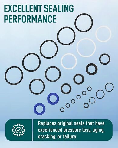 Tilt Trim Seal Kit Fit for Yamaha 115-250HP 1997 & Up, Replaces 63P-43800-00-4D, 64E-43822, Fit for Showa Power Trim Units, Fit for Fast Strike 115225FS in Kuwait