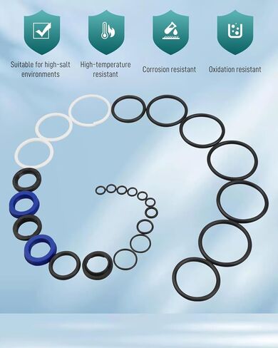 Tilt Trim Seal Kit Fit for Yamaha 115-250HP 1997 & Up, Replaces 63P-43800-00-4D, 64E-43822, Fit for Showa Power Trim Units, Fit for Fast Strike 115225FS in Kuwait