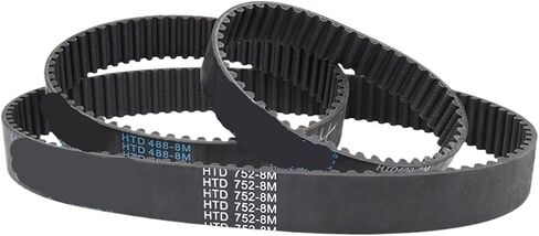 HTD8M Pulley Belt Circle-arc Tooth Model 1896-2032 Rubber Width 20/25/30/40mm 1Pcs(HTD8M2016-252T,1PC_40MM) in Kuwait