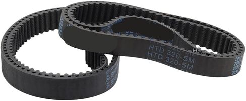 HTD5M Timing Belt Width 15/20/25mm Closed Loop Rubber Perimeter 295-345mm 1Pcs(330 mm - 66 Teeth,1PC_20MM) in Kuwait
