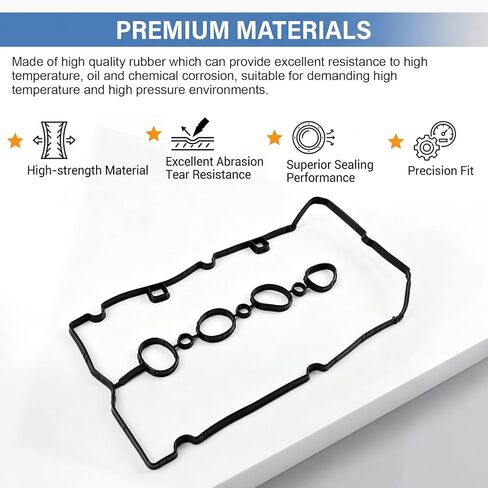 Sorello Engine Valve Cover Gasket Set Compatible with Chevrolet Aveo Aveo5 Cruze Limited Sonic, for Pontiac G3 Wave 1.6L, for Saturn Astra 1.8L L4 Replaces-VS50779R 55354237 in Saudi Arabia